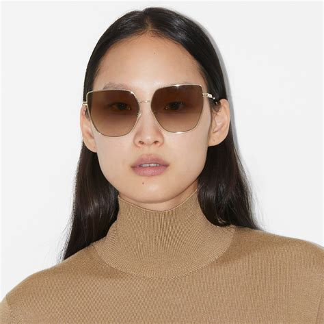 burberry sunglasses gold